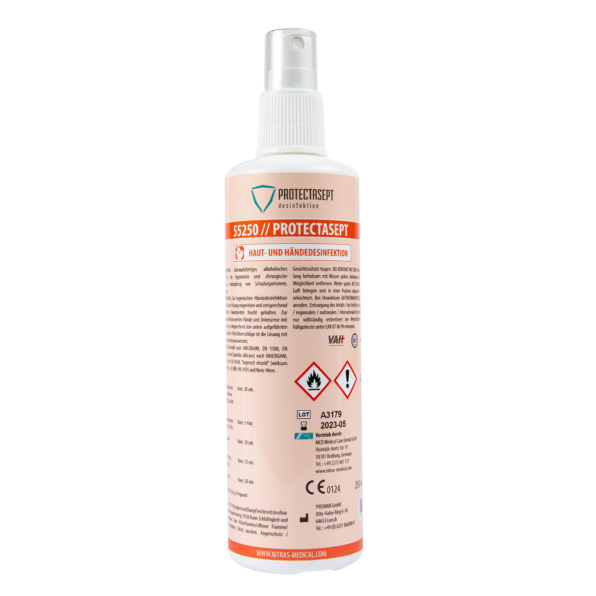 Protectasept Skin Nitras Medical Hand Disinfectant 250ml
