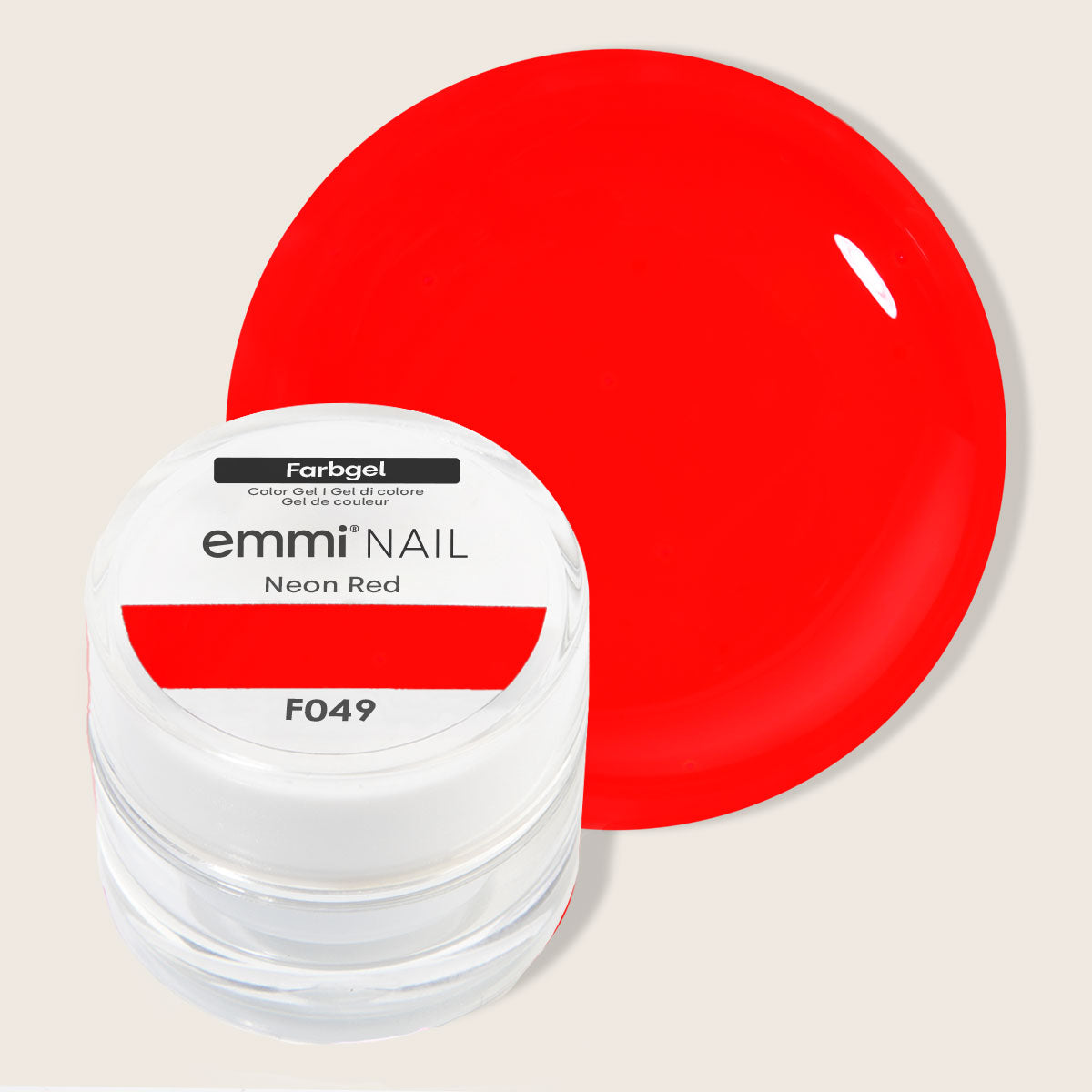 Emmi-Nail Farbgel Neon Red 5ml -F049-