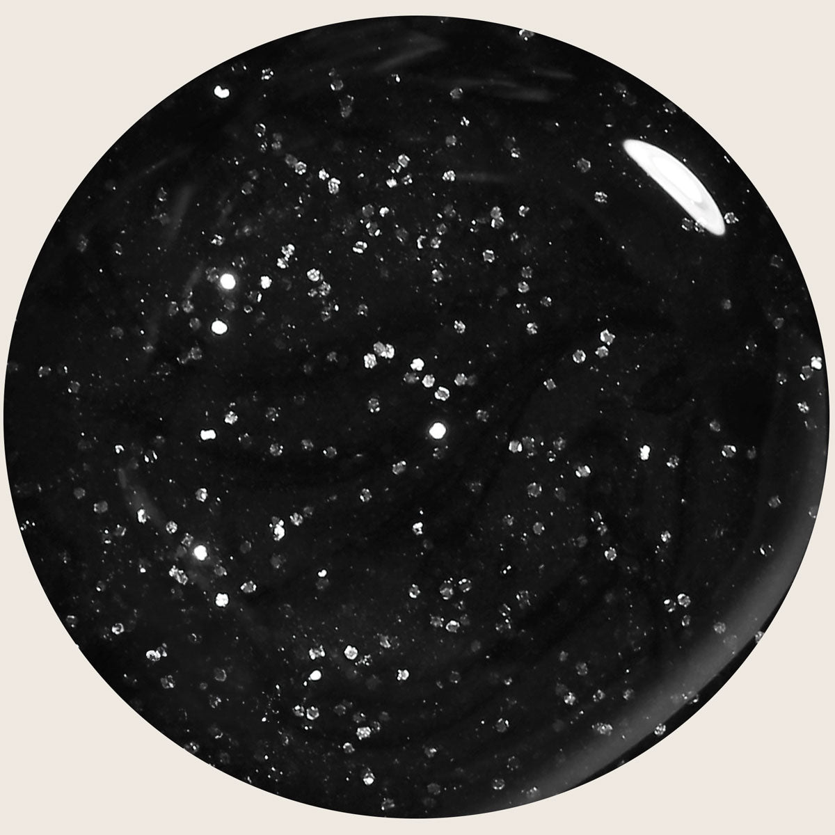 Emmi-Nail Farbgel Black Glitter 5ml -F101-