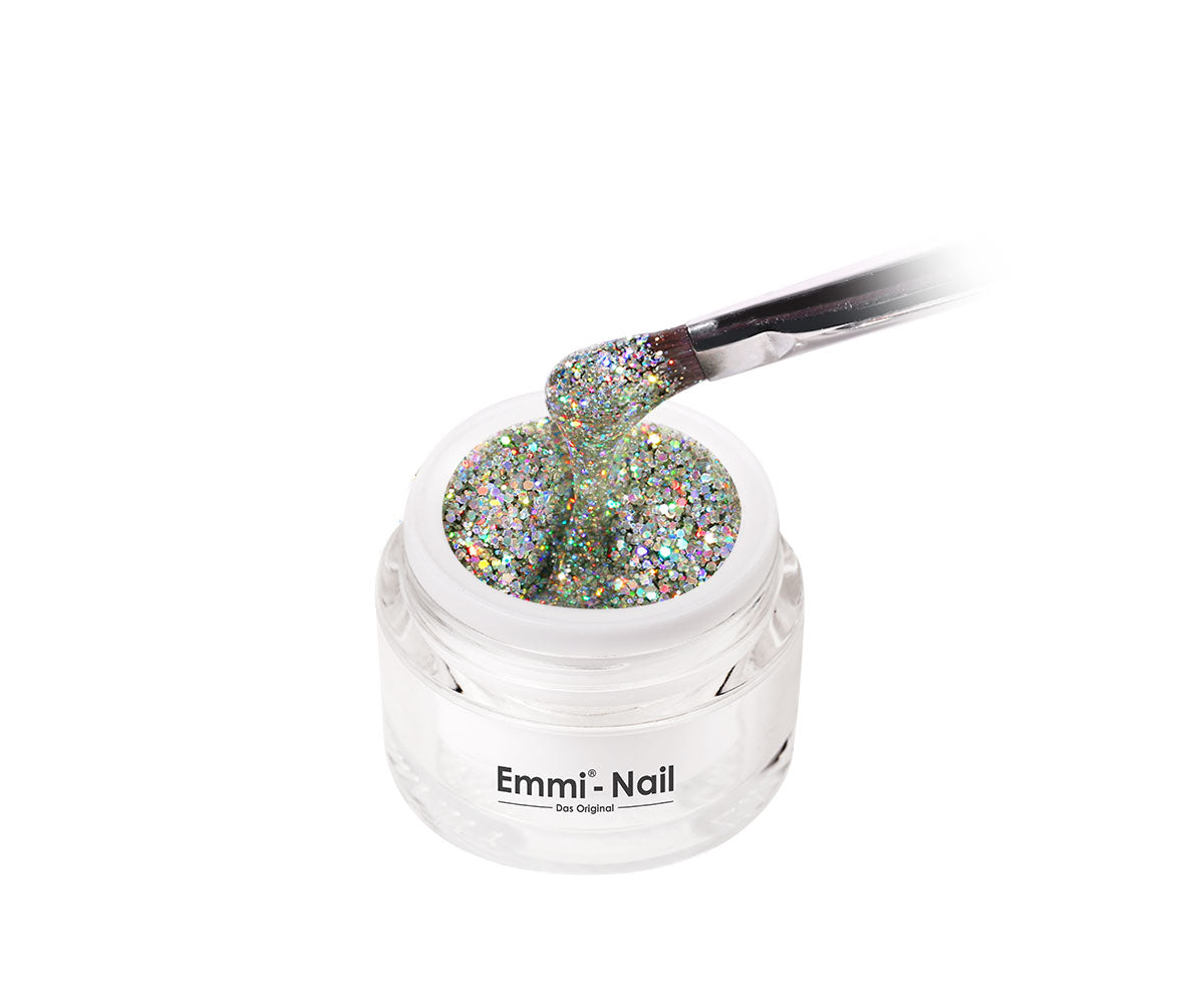 Emmi-Nail Glittergel Silver Rainbow 5ml -F270-