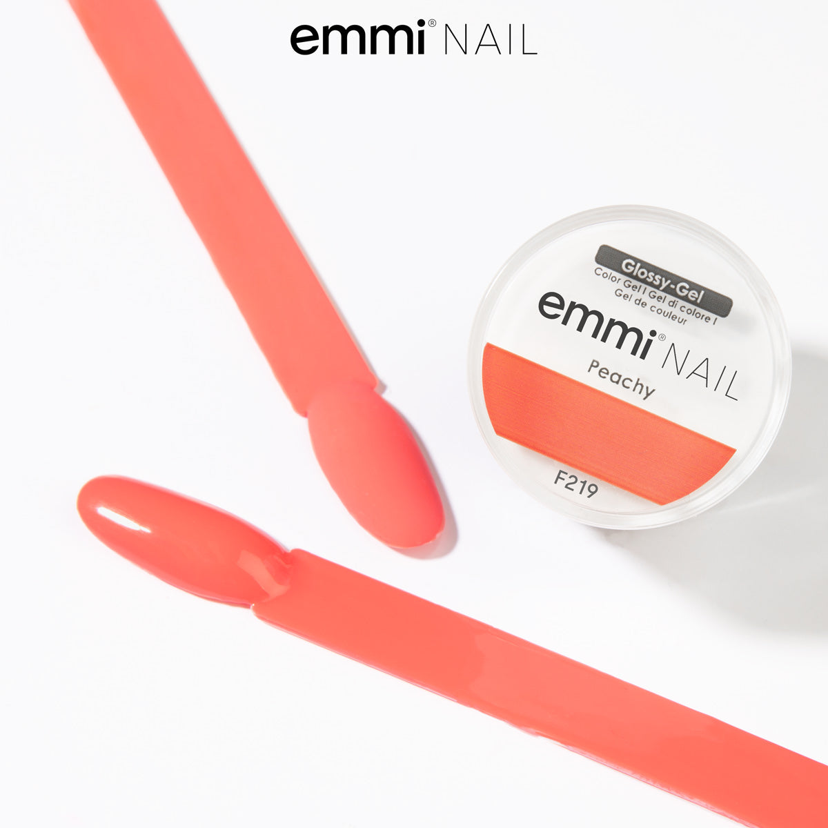 Emmi Nail Glossy Gel Peachy 5ml -F219-