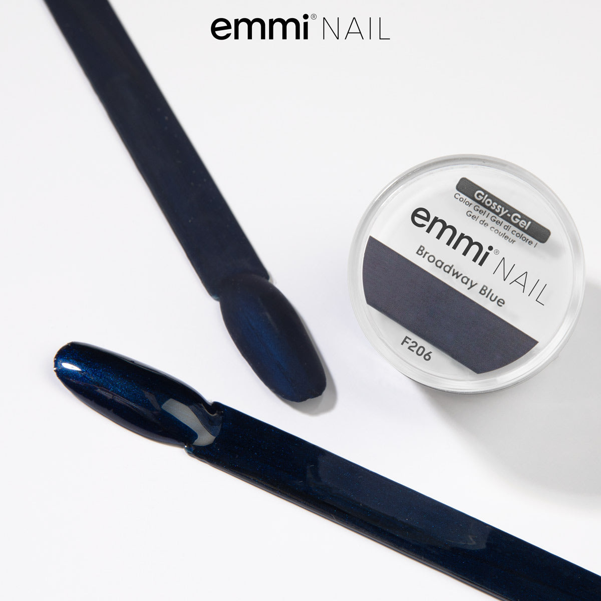 Emmi Nail Glossy Gel Broadway Blue 5ml -F206-