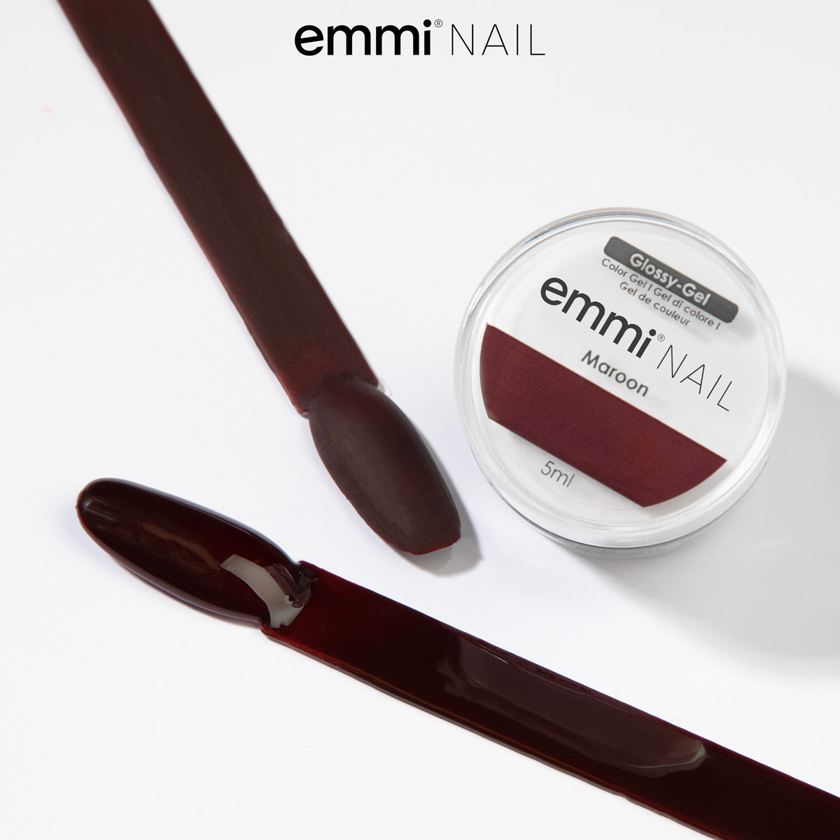 Emmi Nail Glossy Gel Maroon 5ml -F217-