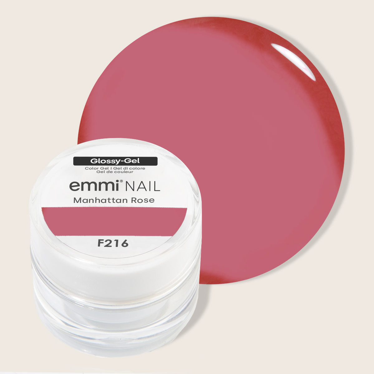 Emmi-Nail Glossy-Gel Manhattan Rose 5ml -F216-
