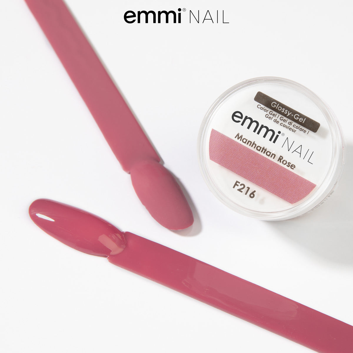 Emmi Nail Glossy Gel Manhattan Rose 5ml -F216-