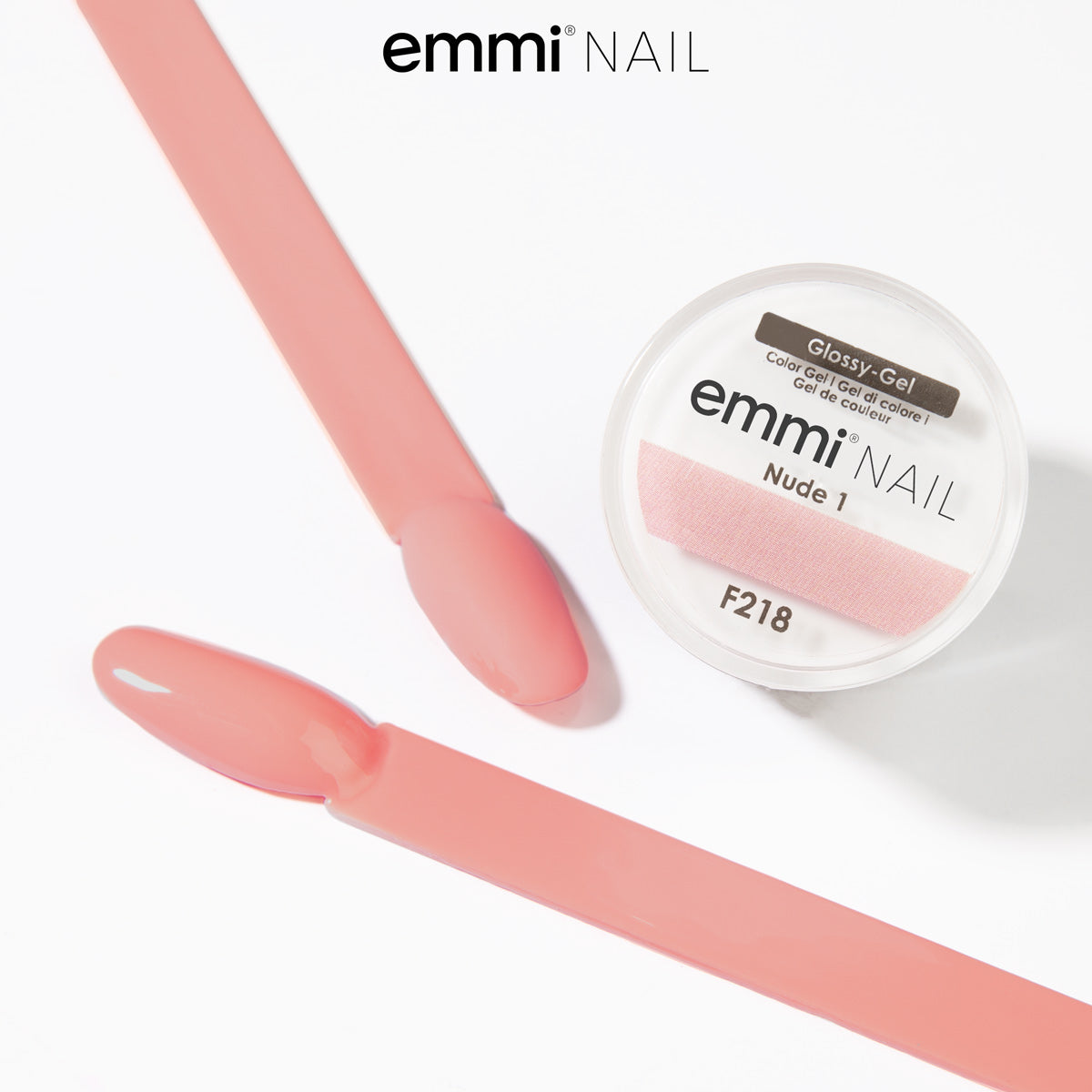 Emmi Nail Glossy Gel Nude 1 5ml -F218-