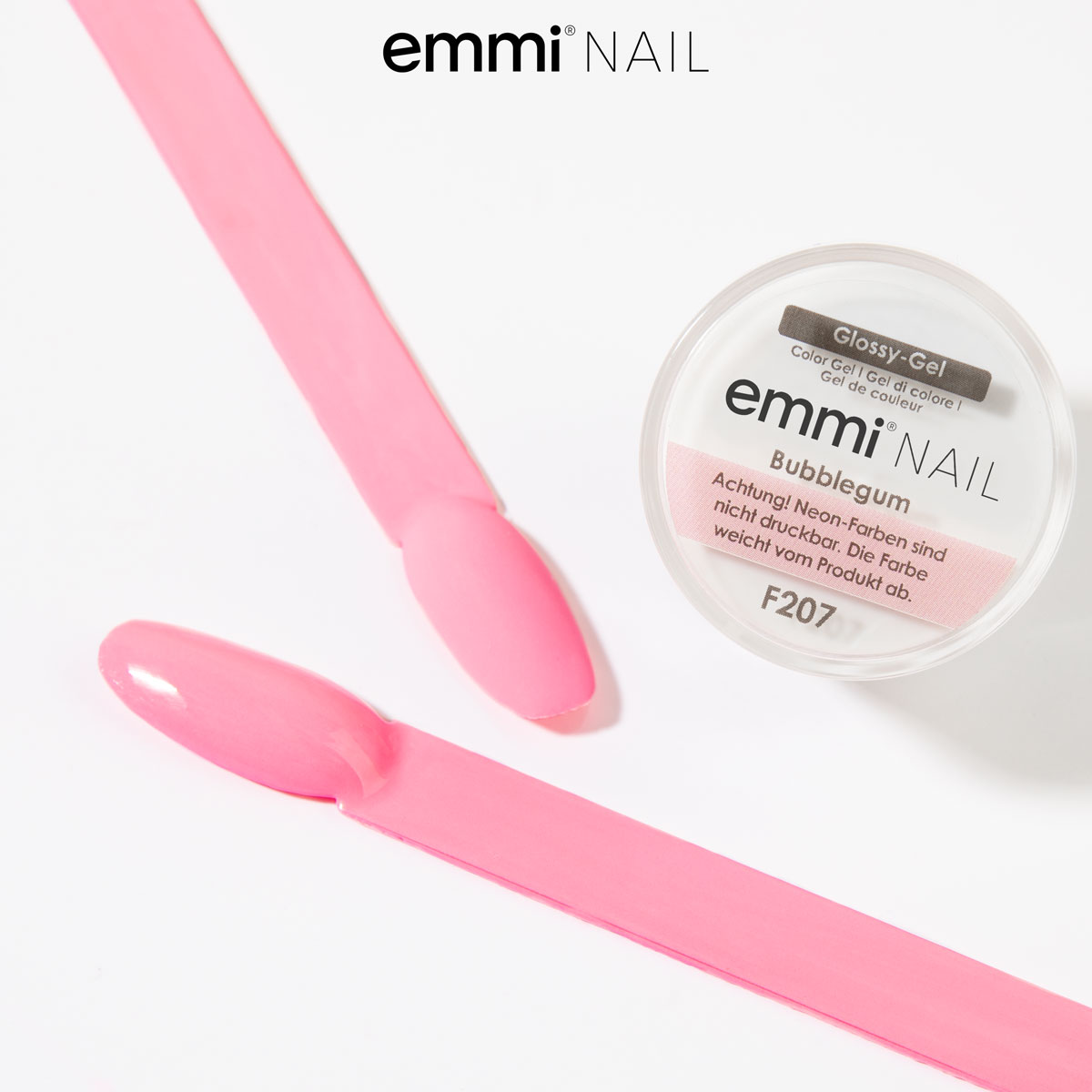 Emmi Nail Glossy Gel Bubblegum 5ml -F207-
