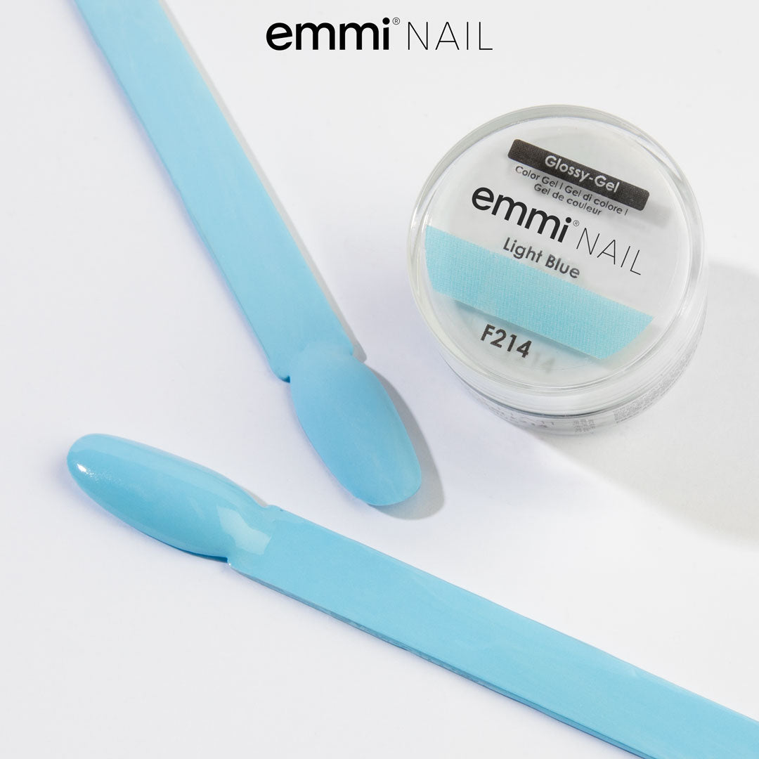 Emmi Nail Glossy Gel Light Blue 5ml -F214-