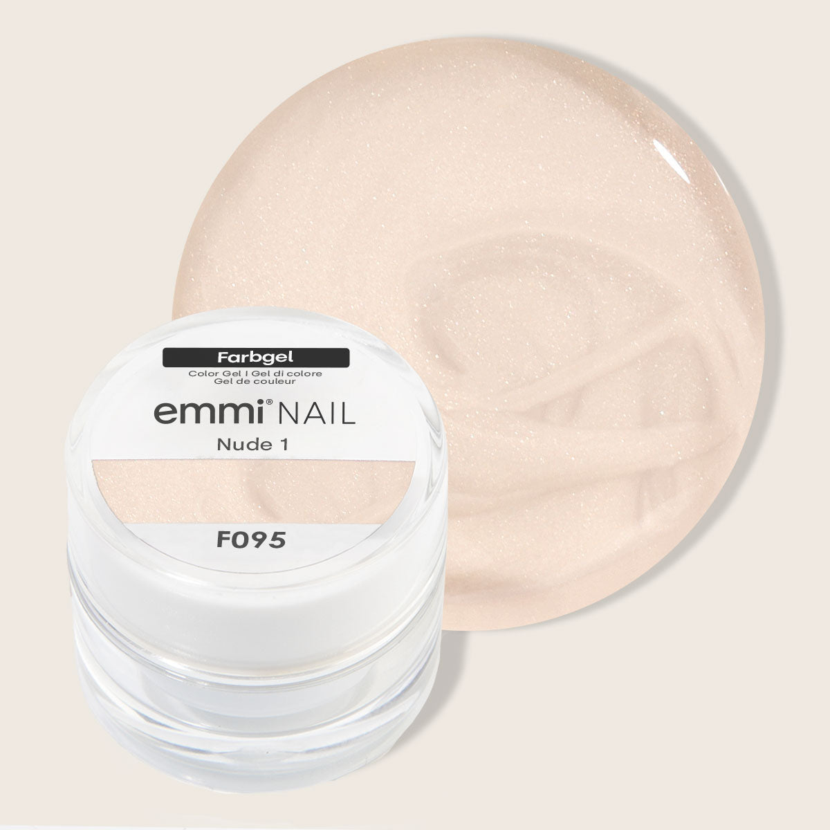 Emmi-Nail Farbgel Nude 1, 5ml -F095-
