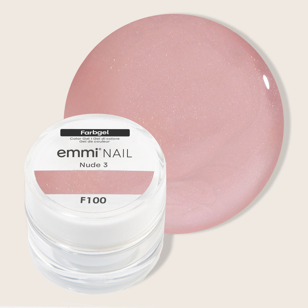 Gel de couleur Emmi-Nail Nude 3,5 ml -F100-