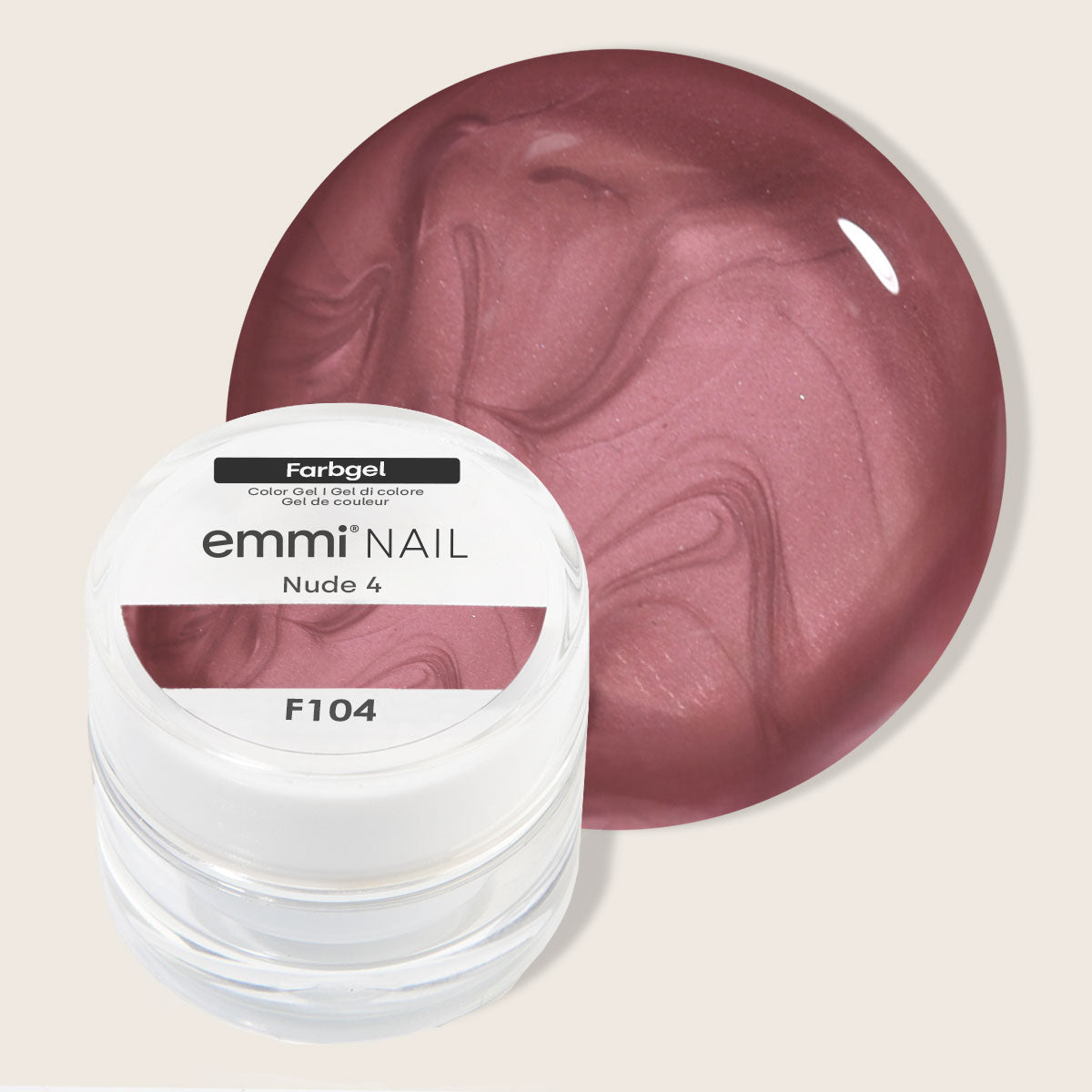 Emmi-Nail Farbgel Nude 4, 5ml -F104-