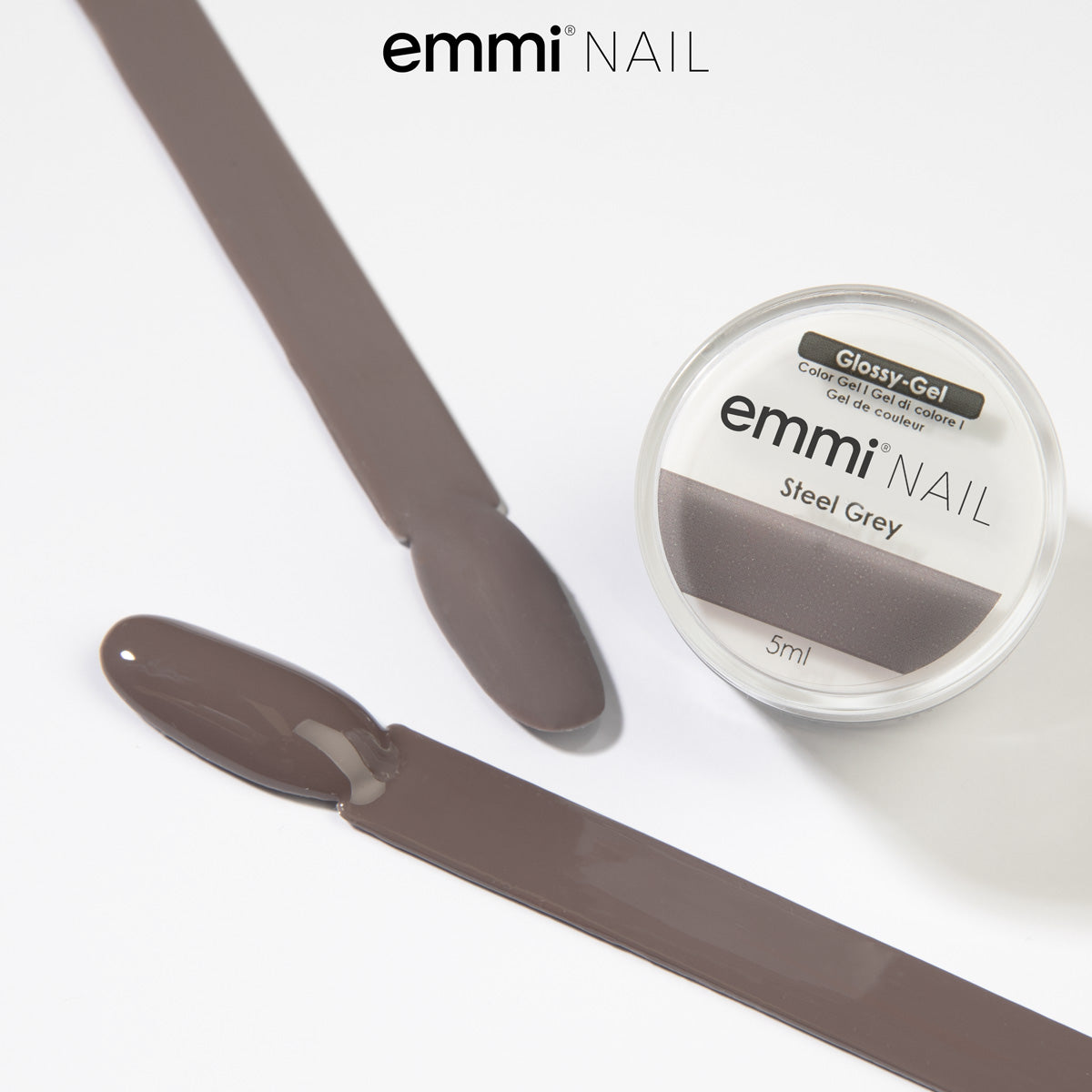Emmi-Nail Glossy Gel Steel gray 5ml -F226-