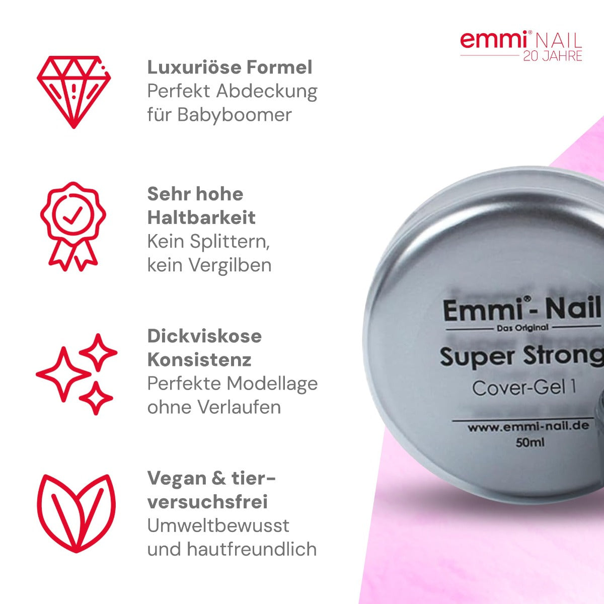 Emmi-Nail Studioline Strong Cover-Gel 1