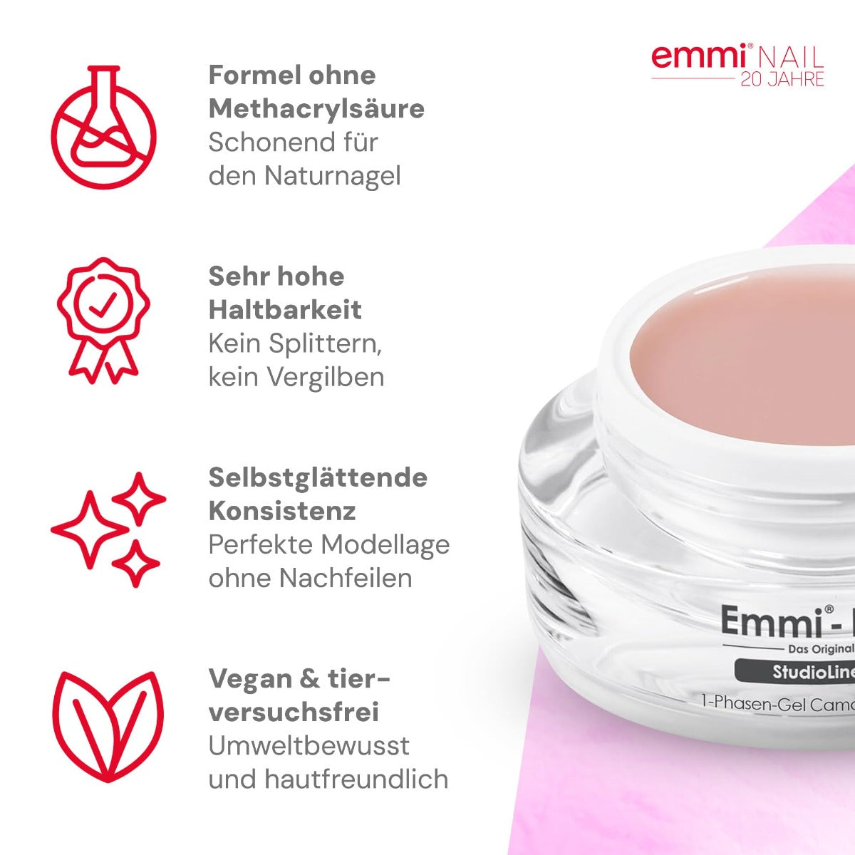 Emmi-Nail Studioline 1-Phasen-Gel Camouflage -2- 15ml