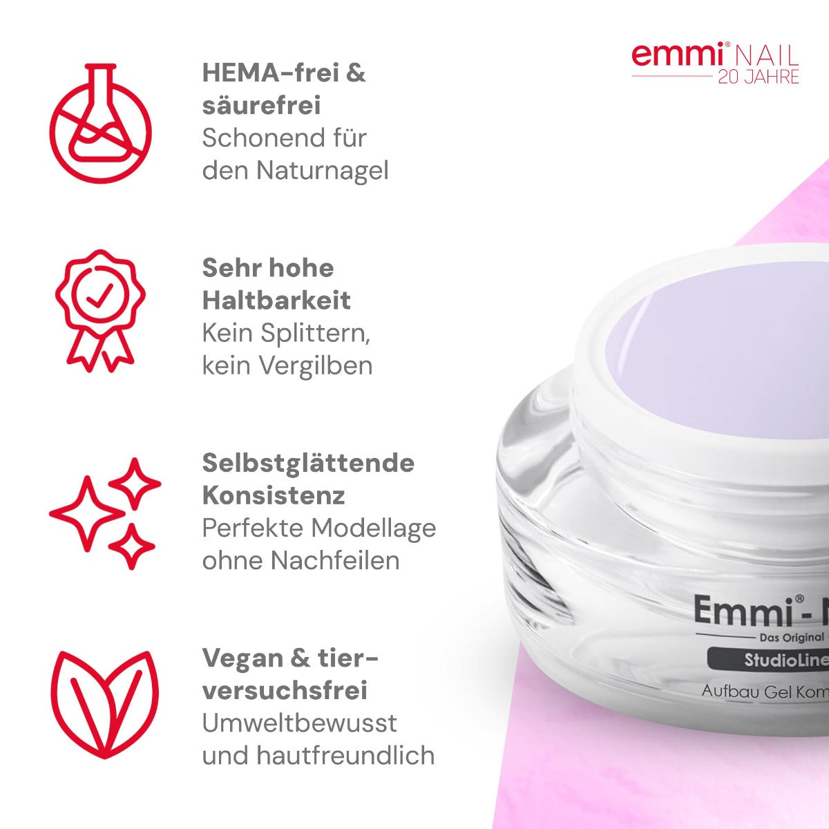 Emmi-Nail Studioline Aufbau-Gel Kombi klar