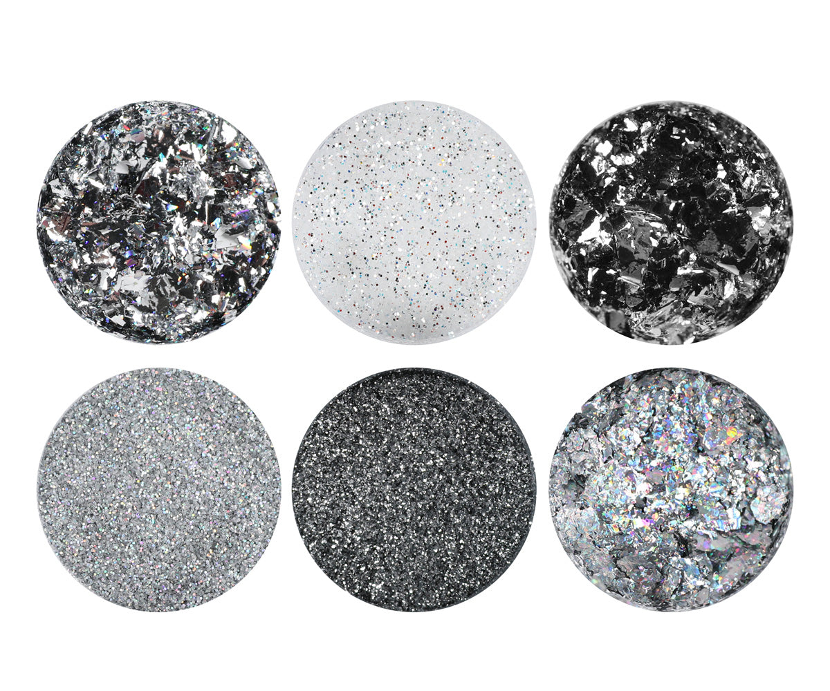 Emmi Nailart Powder-Set Silver