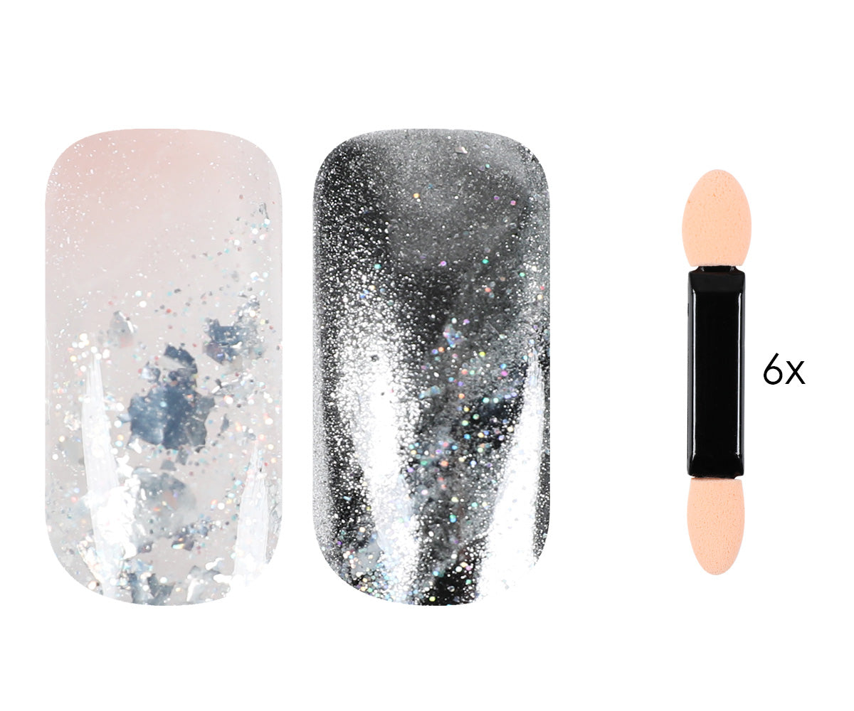 Emmi Nailart Powder-Set Silver