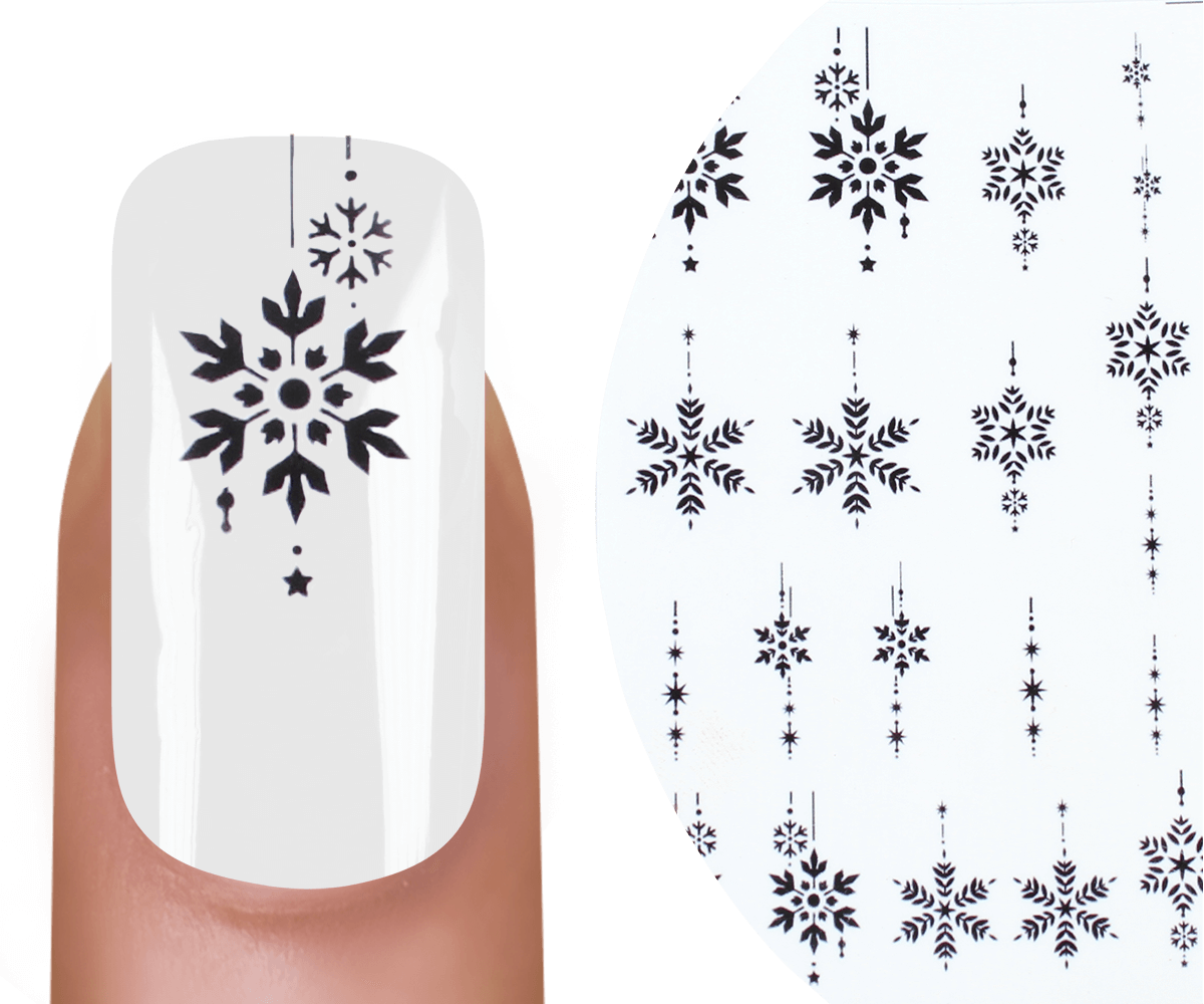 Tatouage à l'eau Emmi Nail Flocons de neige