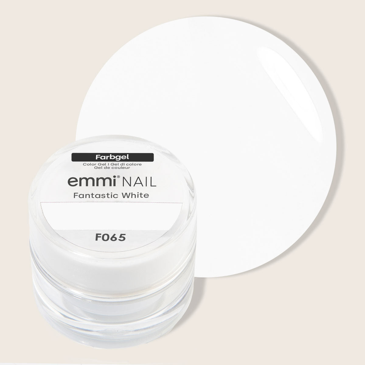 Emmi-Nail Farbgel Fantastic White 5ml -F065-