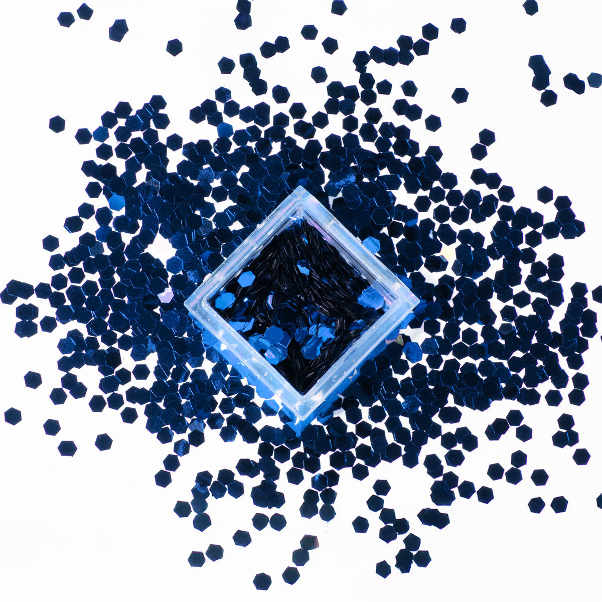 Effekt-Pailletten groß blau