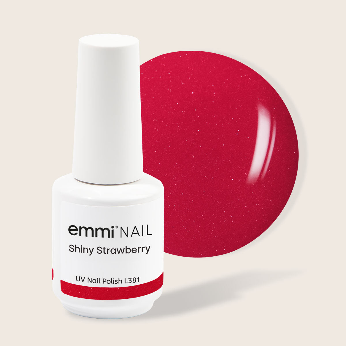 Shellac UV Polish Shiny Strawberry 15ml -L381-