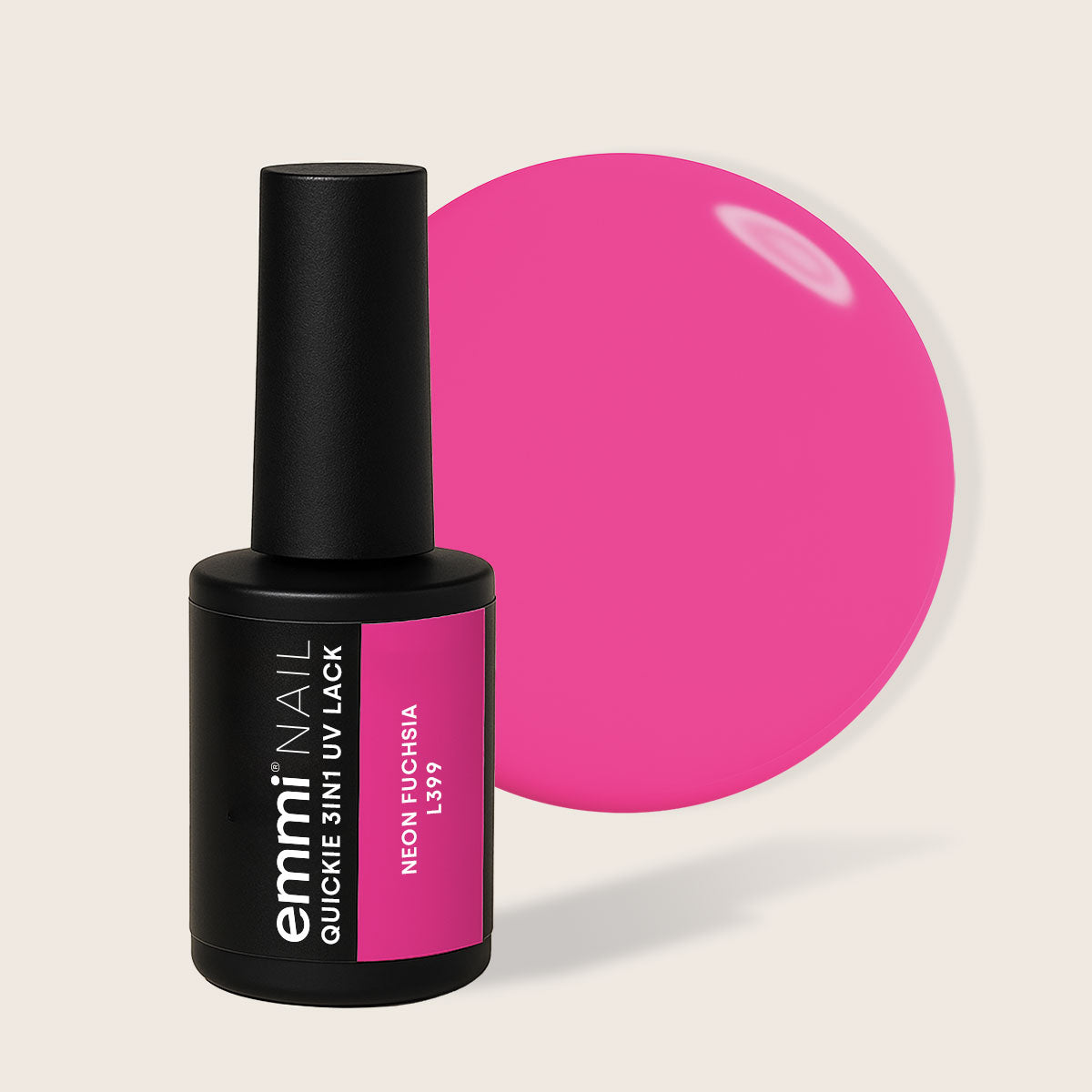 Emmi-Nail Quickie Neon Fuchsia 3in1 -L399-
