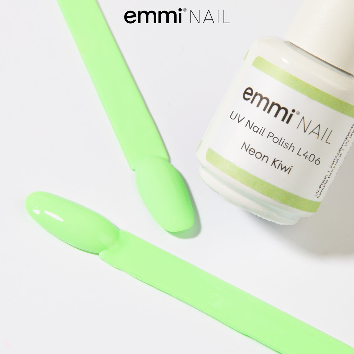 Shellac UV Polish Neon Kiwi 15ml -L406-