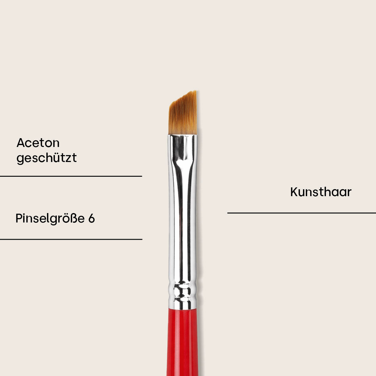 Pinceau gel pour ongles Emmi taille 6, French