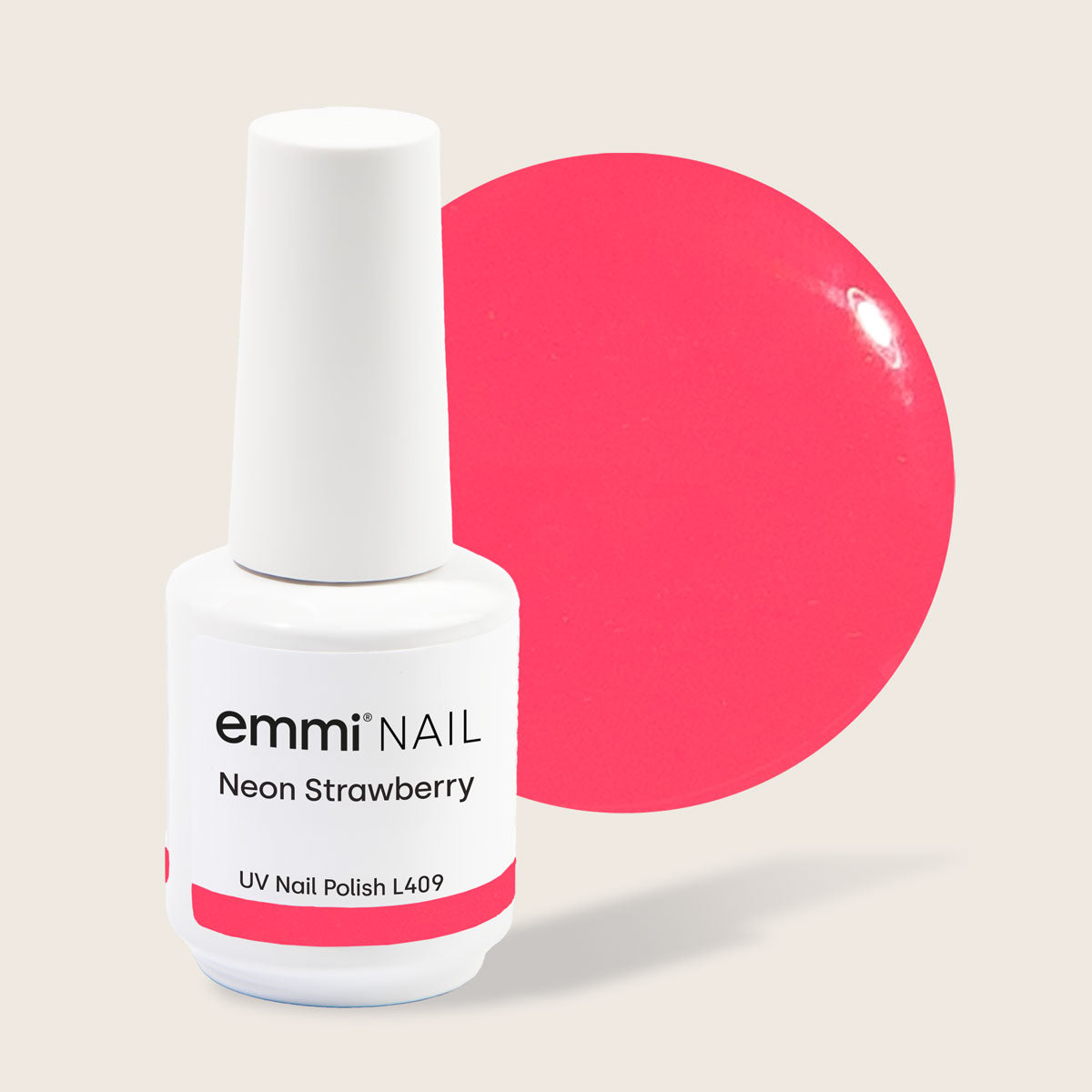 Vernis UV Shellac Fraise Néon 15 ml -L409-