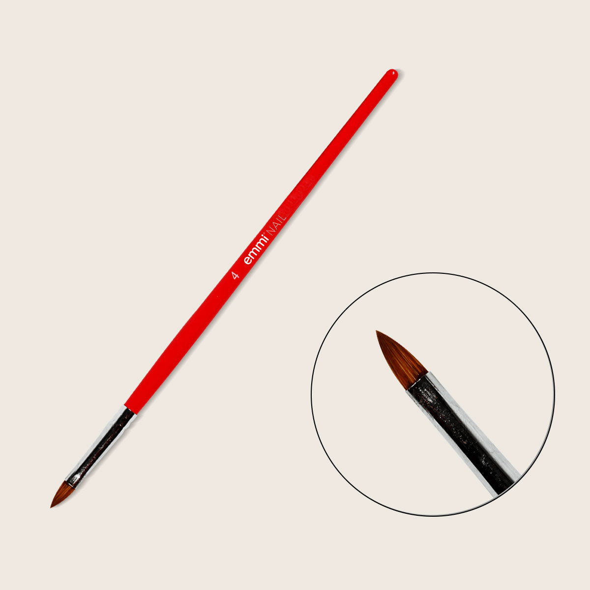 Emmi-Nail Gel Brush Size 4, Cat's Tongue