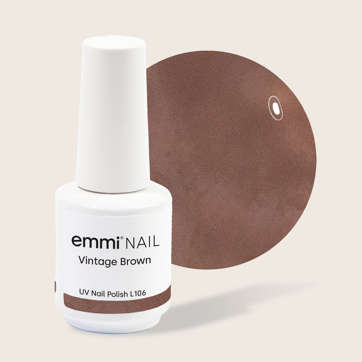 Shellac UV Polish Vintage Brown 15ml -L106-