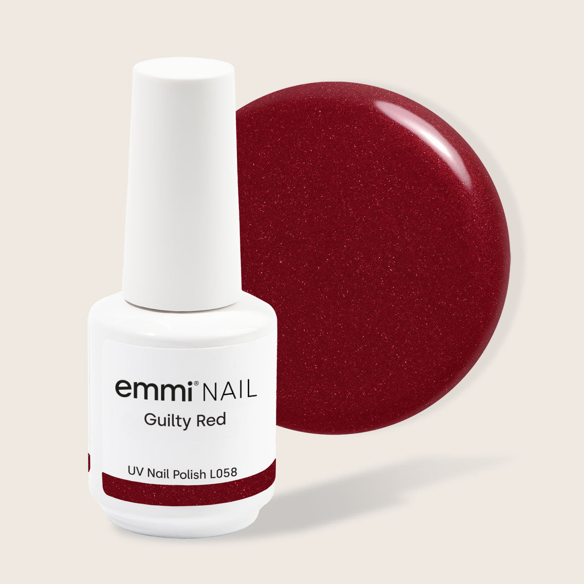 Shellac UV Polish Guilty Red 15ml -L058-