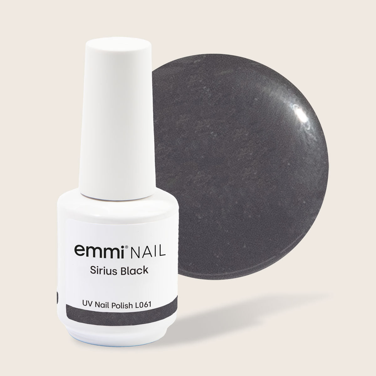 Shellac UV Polish Sirius Black 15ml -L061-