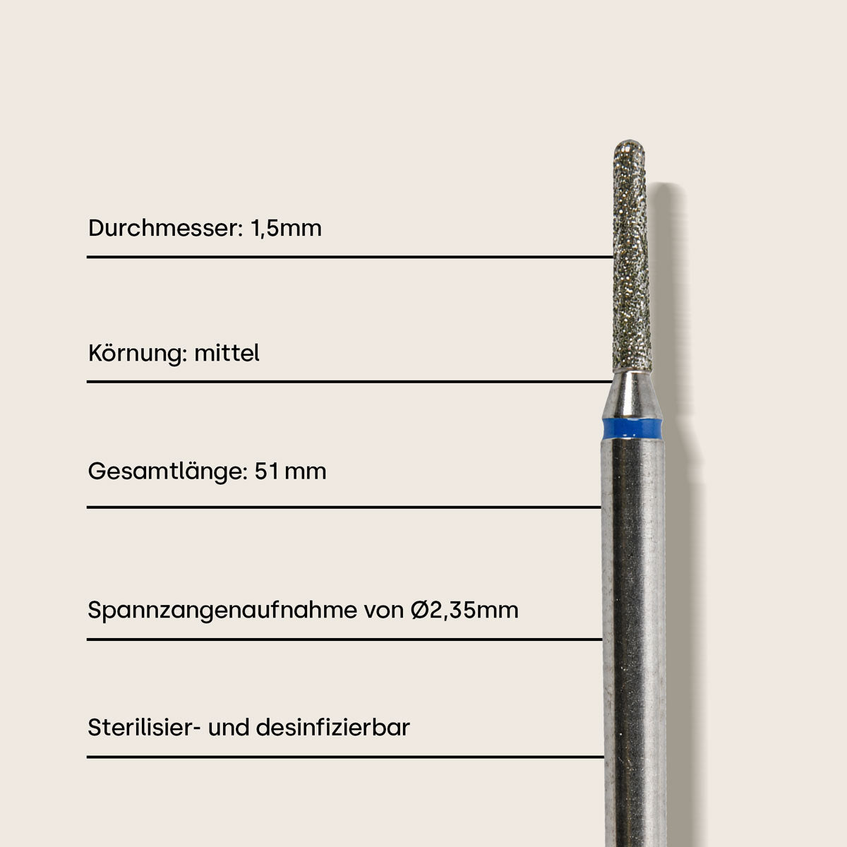 Emmi-Nail Diamant Bit Stift *medium*