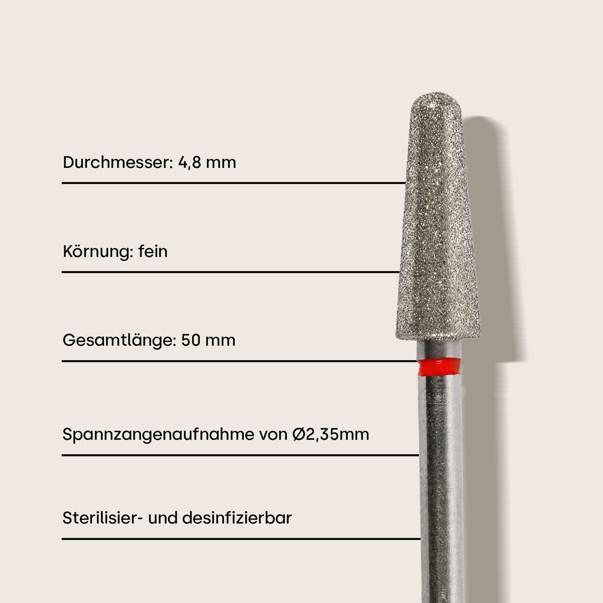 Emmi-Nail Diamant Bit Konisch *fein*