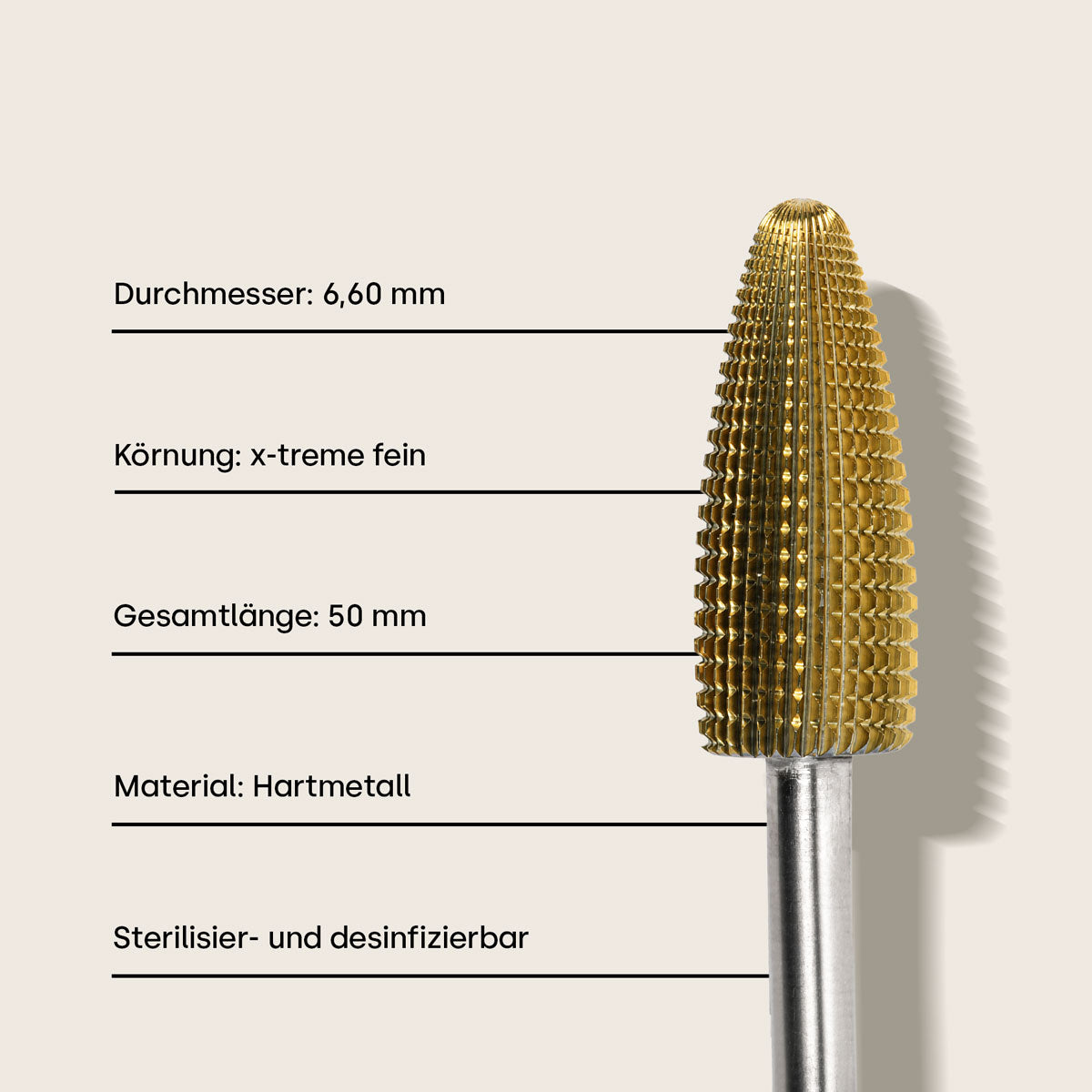 Emmi-Nail Rainbow Bit gold *x-treme fein* L+R