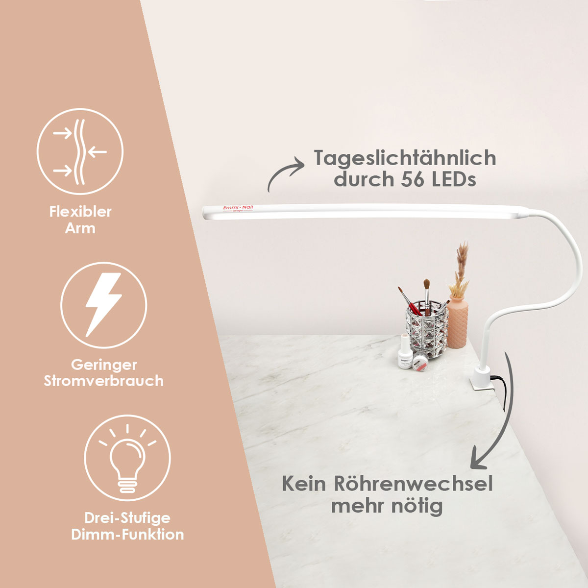 Arbeitsplatzleuchte Flexi LED 2.0 - weiß