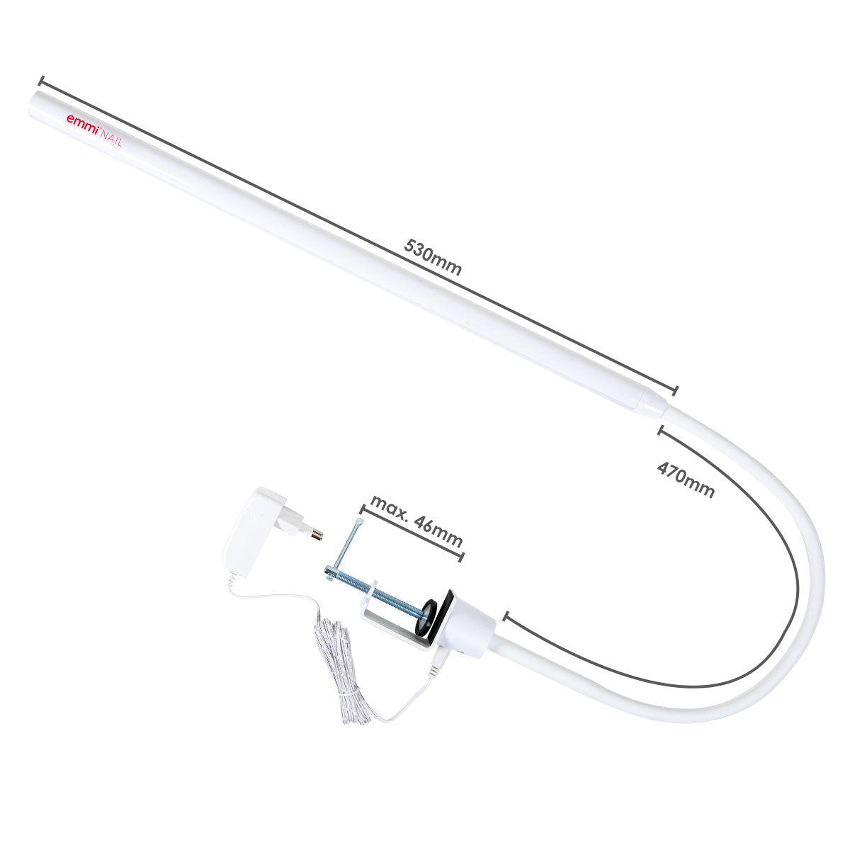 Arbeitsplatzleuchte Flexi LED 2.0 - weiß