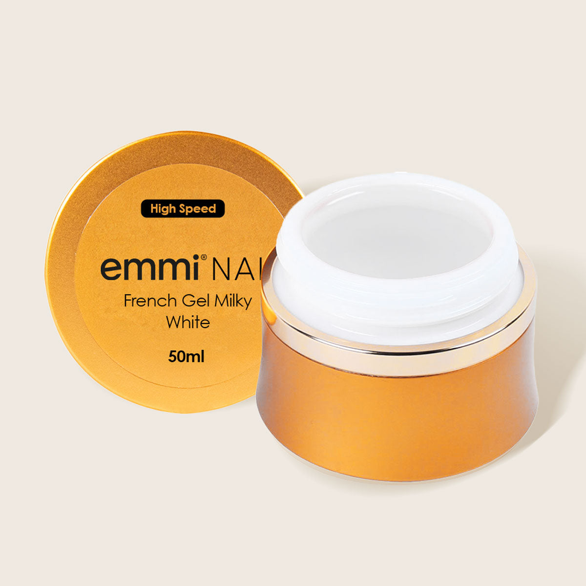 Gel français rapide blanc laiteux