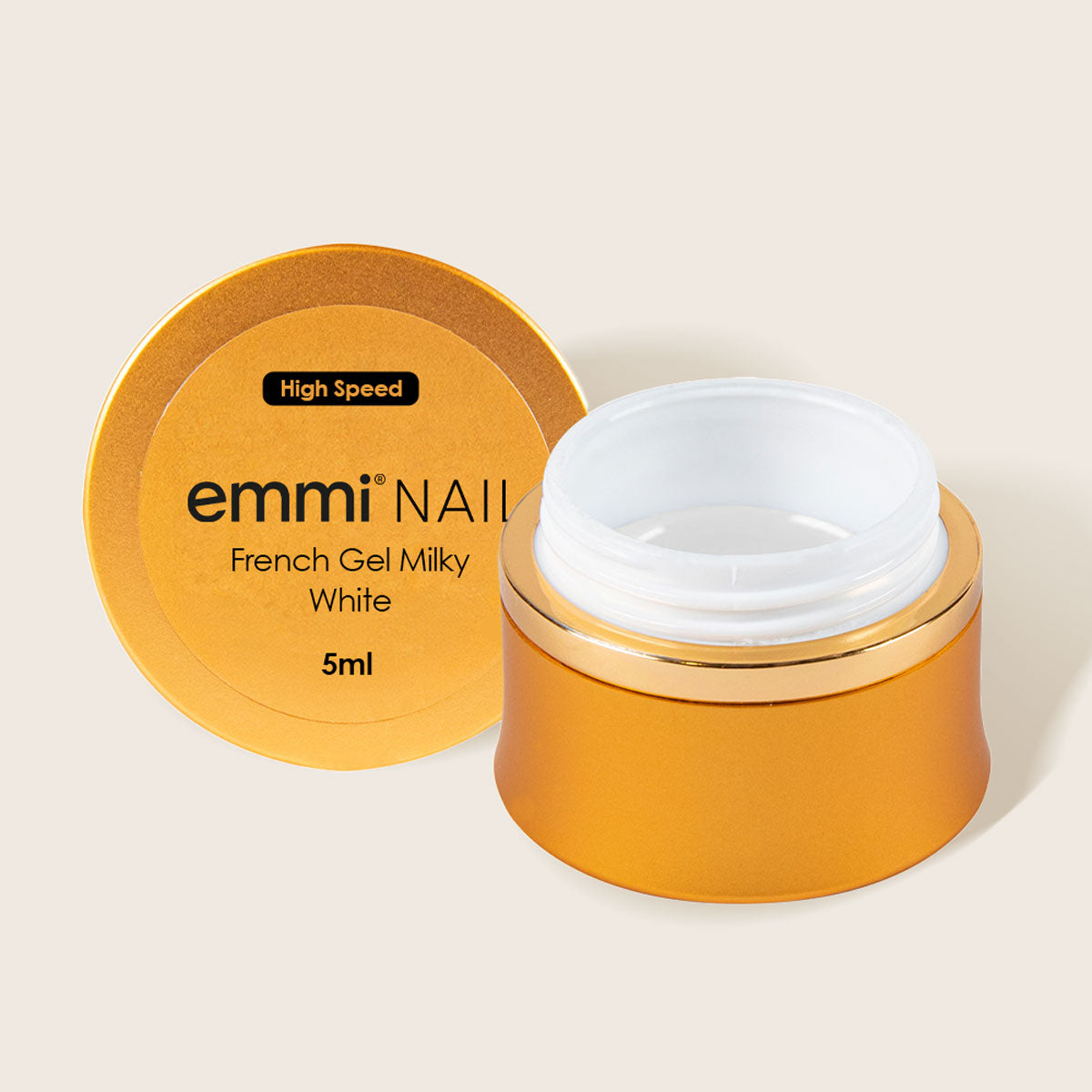 Gel français rapide blanc laiteux