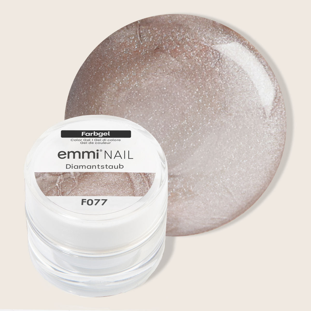 Emmi-Nail Farbgel Diamantstaub 5ml -F077-