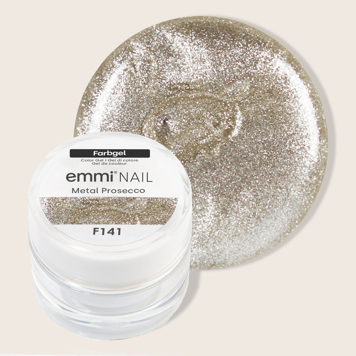 Gel de couleur pour ongles Emmi-Metal Prosecco -F141-