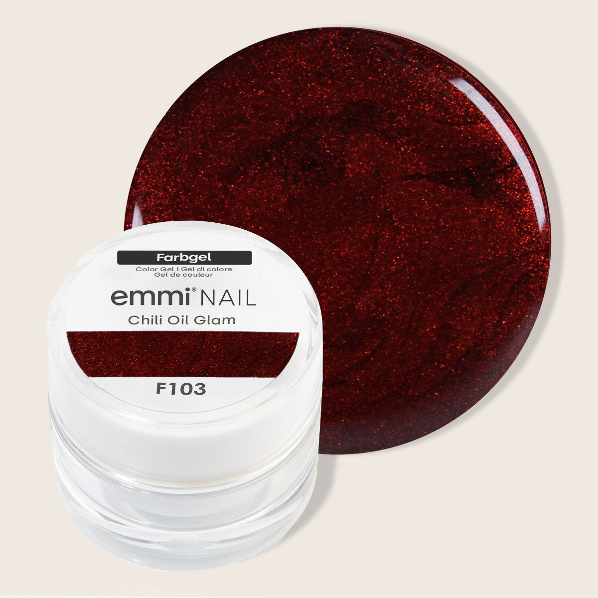 Emmi-Nail Color Gel Chili Oil Glam 5ml -F103-