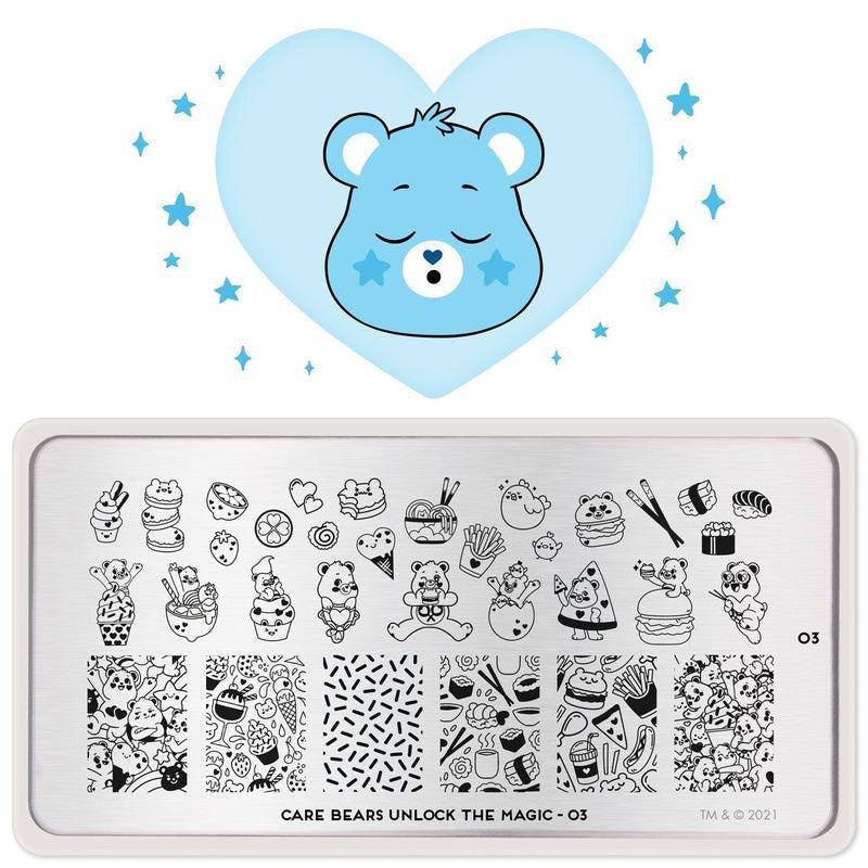 Pochoir d'estampage MoYou-London Care Bears Magic 03