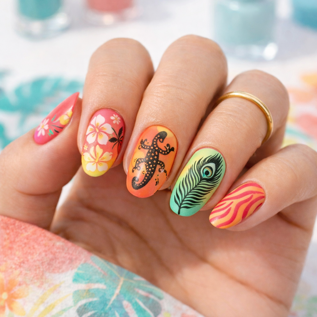 MoYou-London Schablone Tropical 01