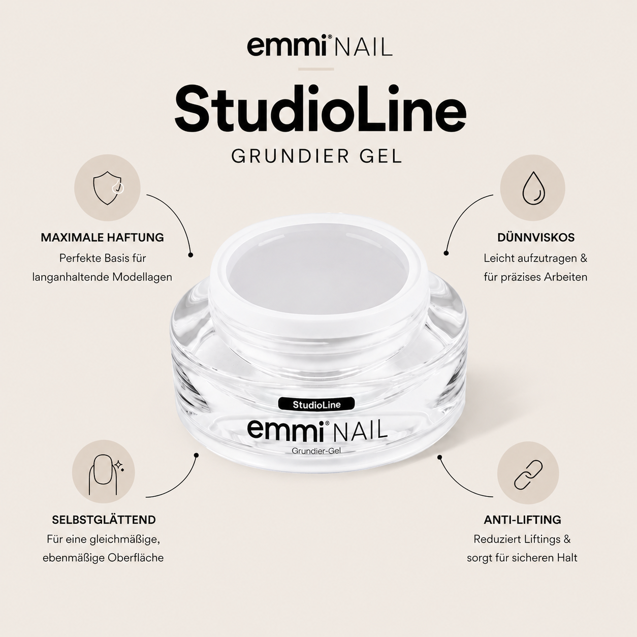 Emmi-Nail Studioline Grundier-Gel