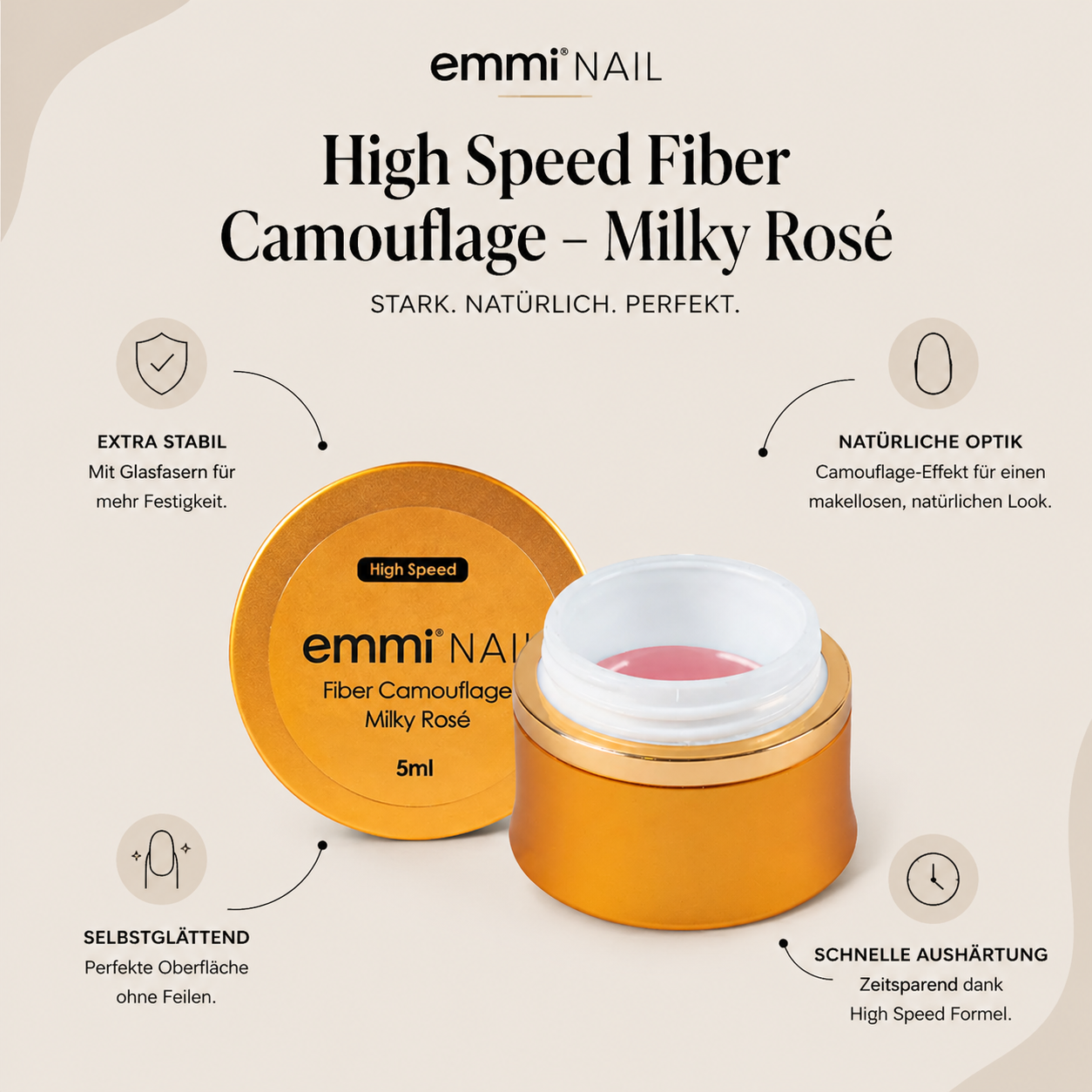 High-Speed Fiber Camouflage milky rose