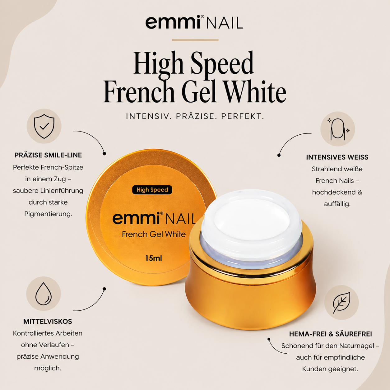 High-Speed French Gel, White