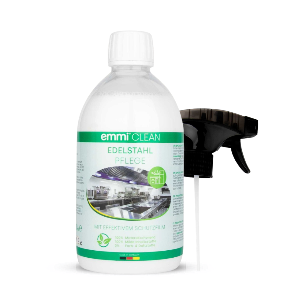 Emmi-Clean Nettoyant et entretien pour acier inoxydable 500 ml