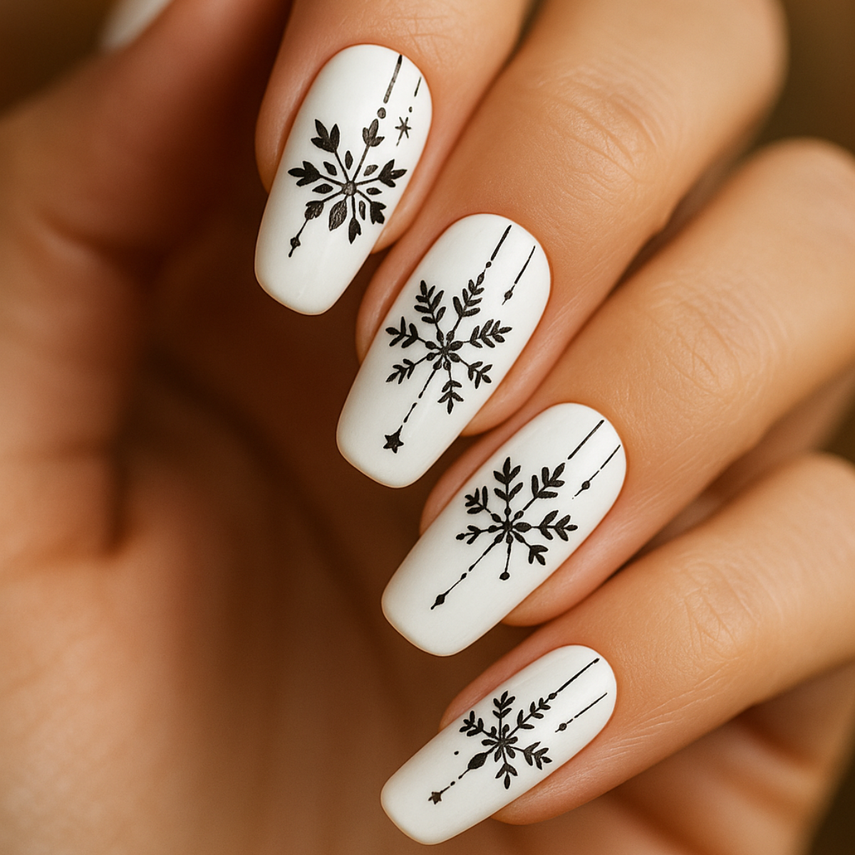 Tatouage à l'eau Emmi Nail Flocons de neige